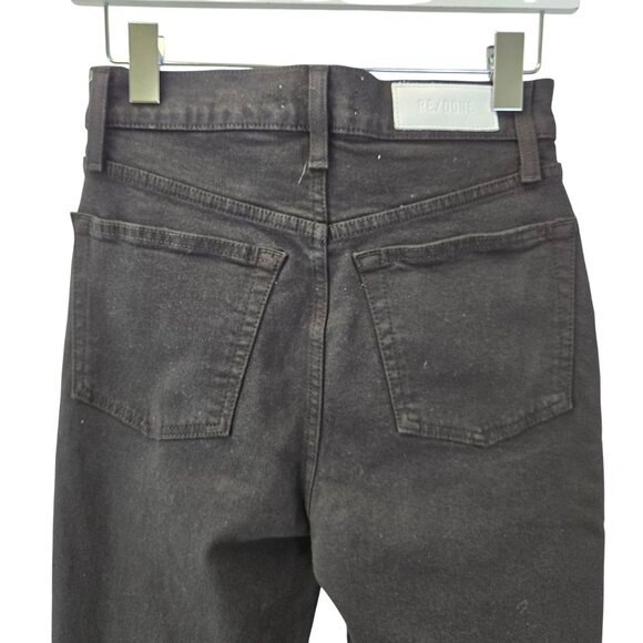 NWT Re/Done 70's High Rise Skinny Hidden Button Fly Boot Jeans Size 26 - Picture 7 of 9